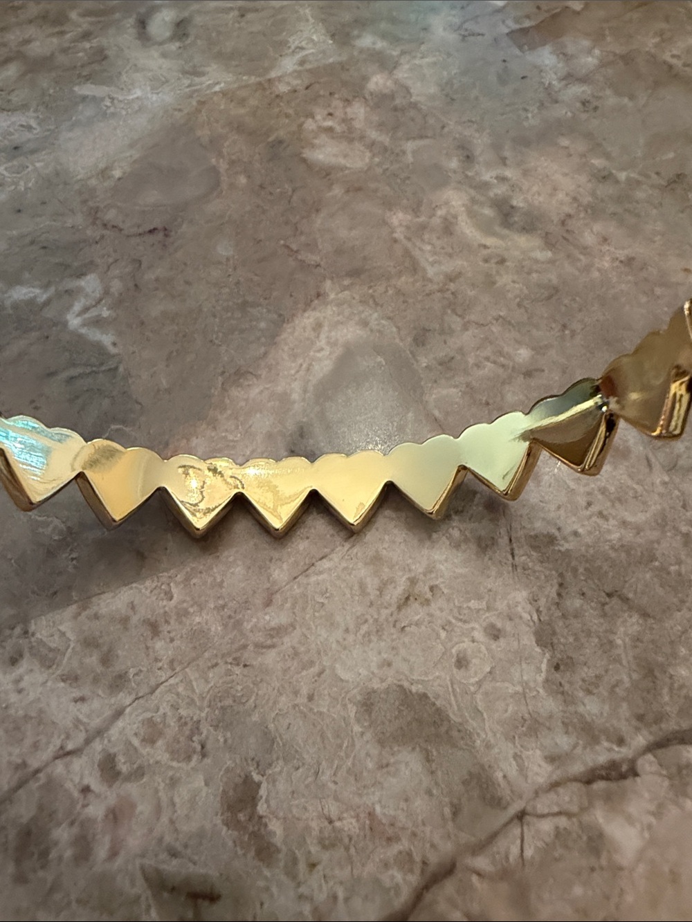kate spade Gold Heart Link Bracelet with White Inlay - Picture 10 of 10